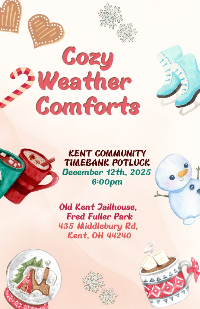 “Cozy Weather Comforts” Potluck | Hosted by KCTB [FLYER IMAGE]